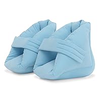 NYOrtho Heel Protector Cushion, 1 Pair - Quilted Foot Pillows for Pressure Sores, Bed Sores, Injuries - Heel Protectors for Standard Size or Bariatric Patients - Water Resistant Peachskin Fabric
