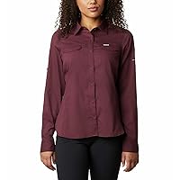 Columbia Women's Silver Ridge Lite Long Sleeve Shirt, Malbec, Medium