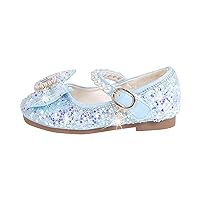 Toddler Girl Jelly Sandals Girls Flat Soled Shoe Dress Shoes Rhinestone Bows Low Heel Closed Toe Shoes for Girls