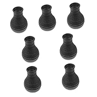 BESTOYARD 7 Pcs Vase Artistic Flowerpot Black Table Decor Modern Farmhouse Decor para De Mujer Interior Matte Pottery Jarsx Black Trim Desk Topper Office Plant Ceramics Spray Glaze