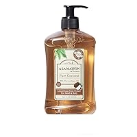 A LA MAISON Liquid Hand Soap, Pure Coconut - Uses: Hand and Body - Essential Oils, Plant Based, Vegan, Cruelty-Free, Alcohol & Paraben Free (16.9 oz, 1 Pack)
