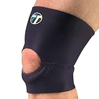 Pro-Tec Athletics Short Sleeve Knee Support (Medium) , Black