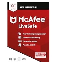 [Old Version] McAfee Live Safe | Unlimited Devices | Antivirus Internet and Identity Security Software | 1 Year Subscription | Key Card [Old Version] McAfee Live Safe | Unlimited Devices | Antivirus Internet and Identity Security Software | 1 Year Subscription | Key Card Shipped Code Download + Code