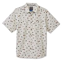 KAVU Juan Short Sleeve Micro Print Button Up Shirt