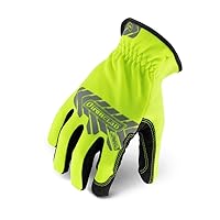Command Utility Work Gloves; Touch Screen Conductive Palm and Fingers, High Dexterity, Slip-On, Performance Fit, Machine Washable, Sized S, M, L, XL, XXL (1 Pair) (XX-Large, Hi-Viz Yellow)