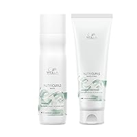 Wella Professionals Nutricurls Shampoo + Conditioner Set for Waves, Formulated with Nourish-In Complex, Nourish and Define Waves, Sulfate Free Hair Care Regimen