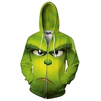 Xinxin 3D Style Clothing Halloween Cosplay Zipper Hooded Sweatshirt/Adult