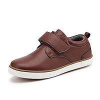 firelli Boys Loafers Hook and Loop School Uniform Dress Shoes Kids Casual Oxford Shoes