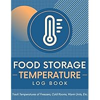 Food Storage Temperature Log Book: Record Temperatures of Freezers, Cold Rooms, Warm Units | Temp Monitoring Tracker for Restaurants, Cafes, Bars, Commercial Kitchens & Catering Businesses