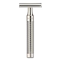 MÜHLE ROCCA R89 Double Edge Safety Razor (Closed Comb) | Pure Matt Stainless Steel |Perfect for Everyday Use | Barbershop Quality Close Smooth Shave | Luxury Razor for Men