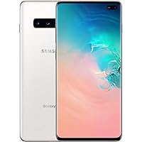 Samsung Galaxy S10+ Plus 512GB / 8GB RAM SM-G975F/DS Hybrid/Dual-SIM (GSM Only, No CDMA) Factory Unlocked 4G/LTE Smartphone - International Version No Warranty (Ceramic White)