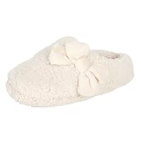 Jessica Simpson Women's Plush Marshmallow Slide on House Slipper Clog with Memory Foam