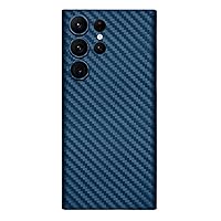 Case for Samsung Galaxy S24ultra/S24plus/S24, Precision Lens Hole Protection Phone Cover Carbon Fiber Texture Slim Shell,Purple,S24plus (Blue,S24plus)