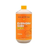 Everyday Shea Bubble Bath, Soothing Support for Deep Relaxation and Soft Moisturized Skin | Made with Fair Trade Shea Butter | Cruelty-Free | No Parabens | Vegan, Unscented 32 Fl Oz