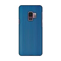 AMZER Slim Fit Printed Snap On Hard Shell Case, Back Cover with Screen Cleaning Kit Skin for Samsung Galaxy S9 - HD Color, Ultra Light - Carbon Fibre Redux Coral Blue 16