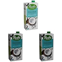 Pacific Foods Organic Coconut Original Plant-Based Beverage, 32oz (Pack of 3)