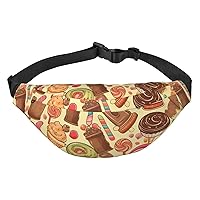 Sweets and sweets Fanny Pack for Men Women Crossbody Bags Fashion Waist Bag Chest Bag Adjustable Belt Bag