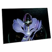 One Silver Spoon Standing in The Center Amongst a Glass... - Desk Pad Place Mats (dpd-50510-1)