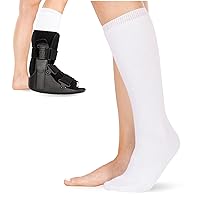 BraceAbility Replacement Sock Liner for Orthopedic Walking Boots - Medical Tube Cast Socks to Wear Under Aircast Cam Walkers and Leg or Foot Fracture Boot for Men and Women (Pack of 1)