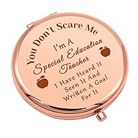 Special Education Teacher Gifts Appreciation Gift Compact Mirror for SPED Speech Therapist Thank You Gift Folding Makeup Mirror for Autism Teacher ASL Christmas Birthday Gifts