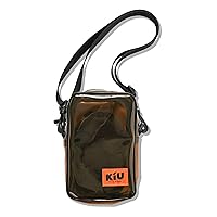 Kiu K336-912 Clear Clear Bag, PVC Mini Bag, Shoulder Bag, Pool Bag, Sea Outdoors, Festivals, PVC Square Mini Bag, Men's, Women's, Unisex, Brown