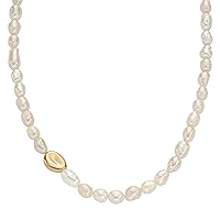 Skagen Women's Agnethe Pearl White Freshwater Pearl Necklace (Model: SKJ1824710)