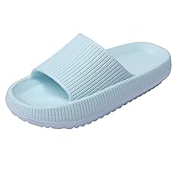 Cloud Slides for Kids, Girls Boys Pillow Slippers Shower Bathroom, Comfort Non-Slip Thick Sole Slippers Summer Beach Shoes for Little Kid/Big Kid