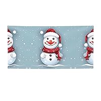 Holiday Party Banner - UV Resistant and Fade-Proof, Perfect for Halloween and Christmas Decorations Merry Christmas lovely Snowman