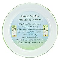 Abbey Gift Abbey & CA Gift Amazing Woman Pie Plate, 10.5