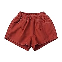 Boy Shorts Toddler Boys Girls Jogger Shorts Summer Cotton Casual Solid Shorts Active with Little Boys Running