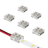 Armacost Lighting 2 Pin LED Strip Light Screw Tape to Wire Connector (6-Pack) 566022