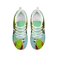 Cute Red Shouldered Macaw Parrot Print Men's Casual Sneakers