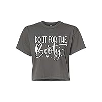 Custom Design Gym Apparel, Next Level - Women's Ideal Crop Top - with -Do it for The Botty Saying