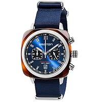 BRISTON Blue Clubmaster Sport Nylon Chronograph Watch 17142.SA.TS.9.NNB, strap