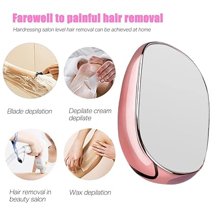 Crystal Hair Eraser, Crystal Hair Remover for Women Men, Painless Physical Hair Remover, Fast & Easy Skin Exfoliator for Body, Safe Epilator Cleaning Body Beauty Depilation Tool, Reusable Flawless