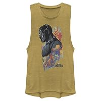 Marvel Women's Universe Colorful Panther Festival Muscle