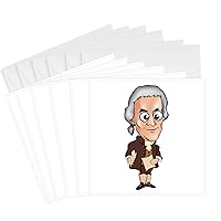 3dRose Greeting Cards - American Founding Father Thomas Jefferson President - 6 Pack - Fun with Historical Figures