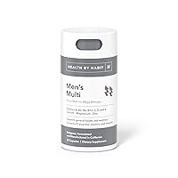 Health By Habit Mens Multi Supplement (60 Capsules) - 23 Essential Vitamins and Minerals, Supports General Health & Wellness, Non-GMO, Sugar Free (1 Pack)