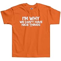 Threadrock Little Boys' I'm Why We Can't Have Nice Things Toddler T-Shirt
