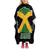 Jamaica Flag Professional Hair Cutting Cape Kids Barber Cape Large Haircut Apron Hairdressing Accessories