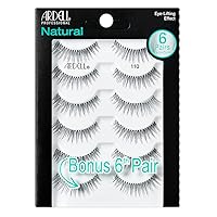 False Eyelashes, Natural 110, 5 pair + bonus pair Multipack for Eye-Lifting Effect