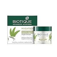 Bio-tique Wheat Germ Anti- Ageing Night Cream | Reduces Fine Lines | Lightens dark Spots | 100% Botanical Extracts | Suitable for All Skin Types | 50g