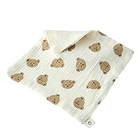 Babies Face Cloth Absorbent Saliva Towel Nursing Bib Hand Towel Cotton Burping Cloth Square Handkerchief Washcloths Soft and Gentle Face Towel