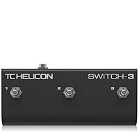 TC Helicon SWITCH-3 Sturdy 3-Switch Accessory Pedal for Expanded Remote Control