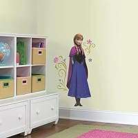 RoomMates RMK2737GM Frozen'S Anna with Cape Giant Peel and Stick Wall Decals, Ice Palace
