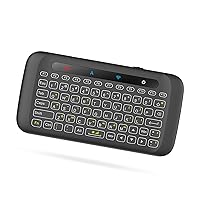 Keyboard, 2.4GHz Wireless Keyboard Colorful Backlight Touchpad Handheld Remote Control w/Large Touch Panel IR Learning for Smart TV Android TV Box PC Laptop