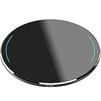 TOZO W1 Wireless Charger, 10W Qi-Certified Charging Pad with Aviation Aluminum Computer Numerical Control Technology Compatible with iPhone 15 14 13 12 Series, for Samsung Galaxy Series