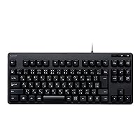 Elecom Keyboard Wired Membrane Compact Keyboard Black TK-FCM103XBK