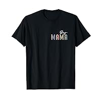 Boy MAMA Simple Leopard Text Mom of Boys Cute Mothers Day T-Shirt