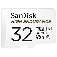 SanDisk SDSQQNR-032G-GH3IA Dash Cam Compatible MicroSD Card, 32GB, UHS-I, Class 10, U3, V30 Compatible, New Package